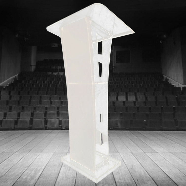 SUNNYHOME Portable Acrylic Podium Plexiglass Pulpit Wayfair.ca